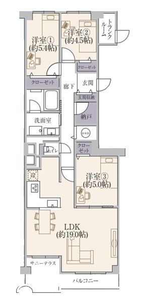 間取り：328000641112