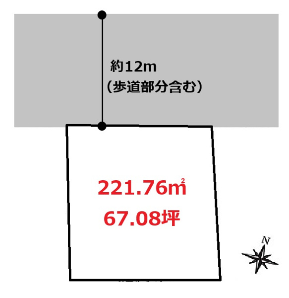【高崎市福島町売地の間取り】