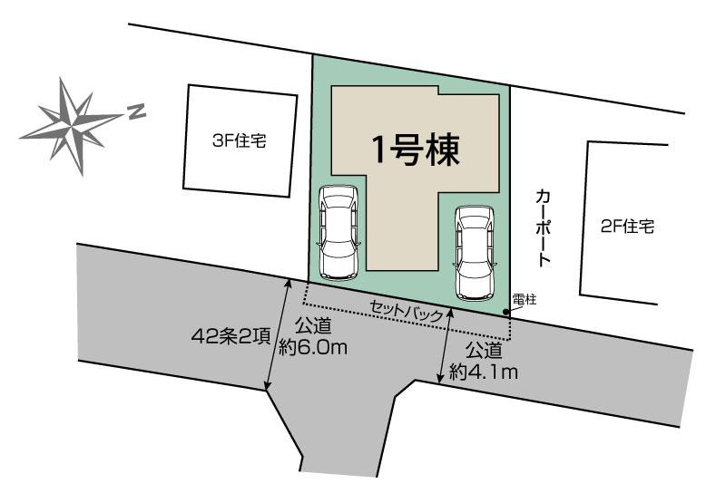 全居室に収納がある3(4)LDK・パントリー・土間収納、収納豊富な間取りです！駐車スペース2台可(車種による)！キッチン・洗面・浴室がまとまった水回り動線で、家事の移動もスムーズです！