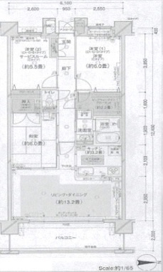クレストフォルム横浜リヴァシスの間取り
