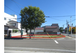 能代市東町・売地（建築条件付き）の外観