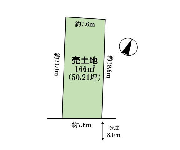 【清須市桃栄四丁目　土地の間取り】