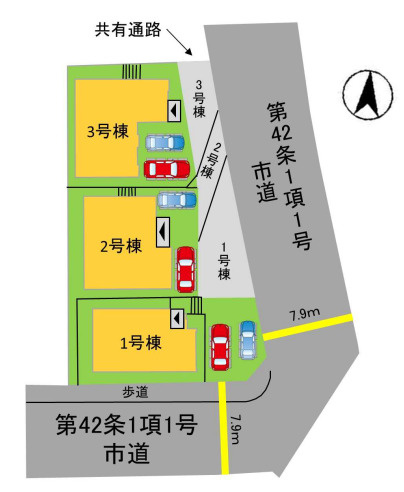 区画図です。3号棟