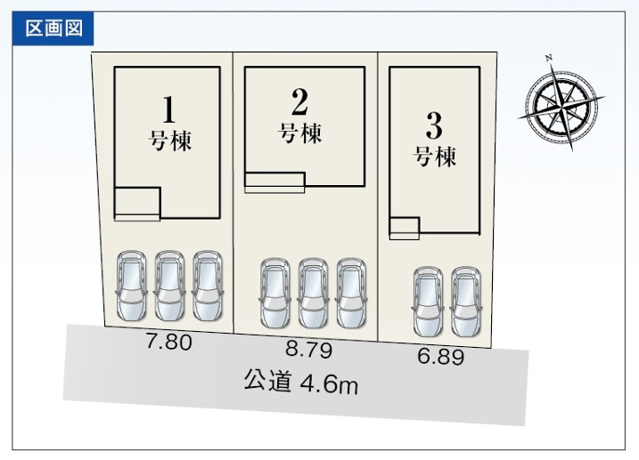 3号棟の区画図です