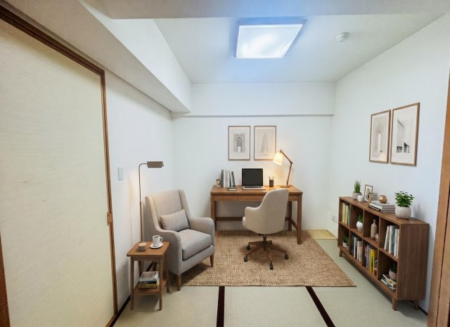 和室家具配置イメージ　※AIにてステージングしております。家具は販売価格に含まれません。