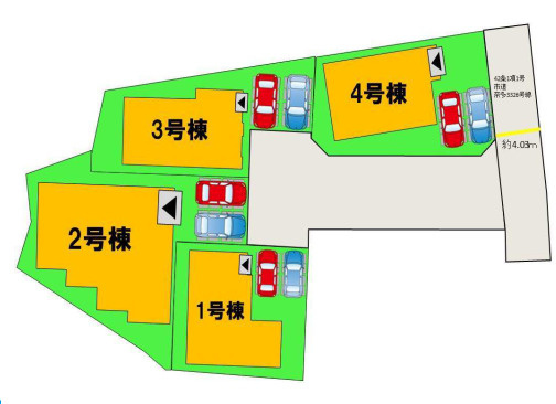 区画図です。2号棟