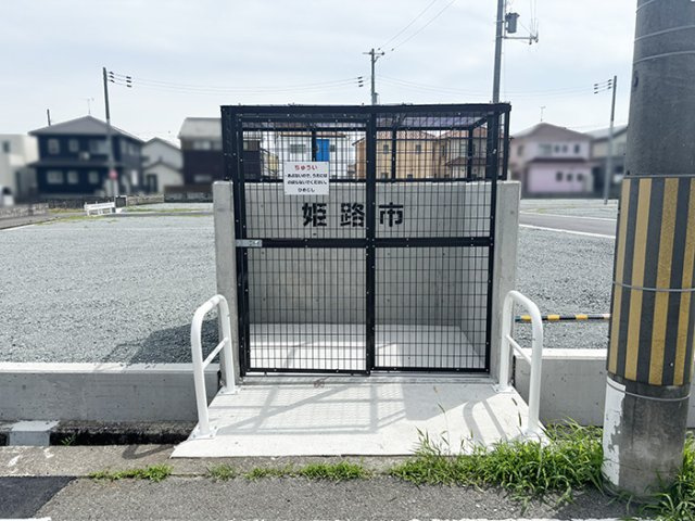 分譲地内に新しくゴミステーションが設置されます（2024年6月撮影）