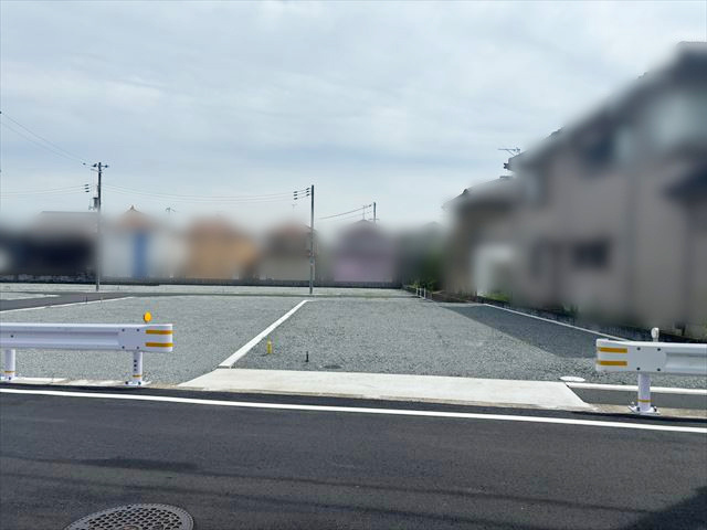 分譲地入口(北側)からA号地（2024年6月撮影）