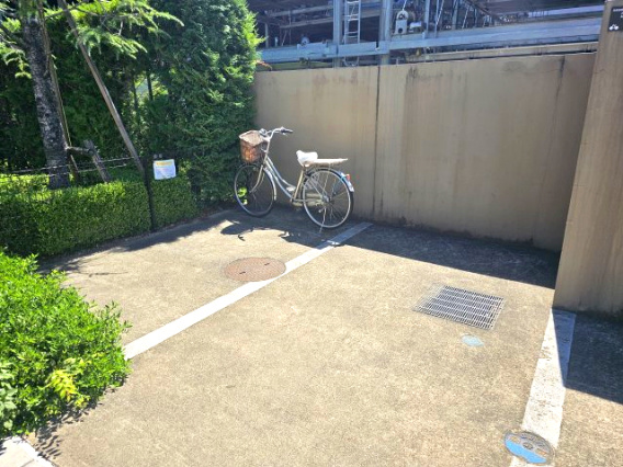 無料で利用可能な来客者用駐輪場　近所のお友だちが遊びに来ても安心です。