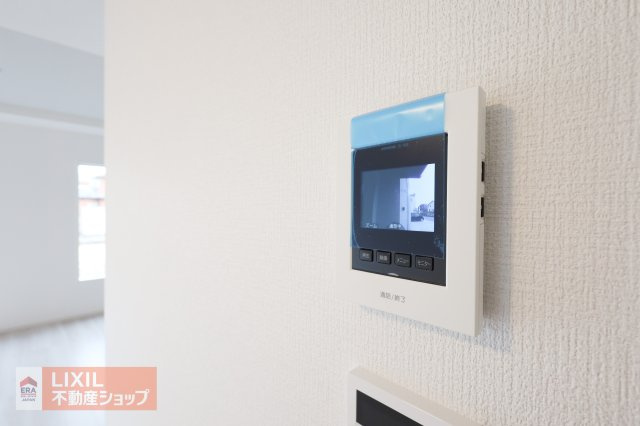 【TVインターホン】現地完成写真。カラーTVインターホン。