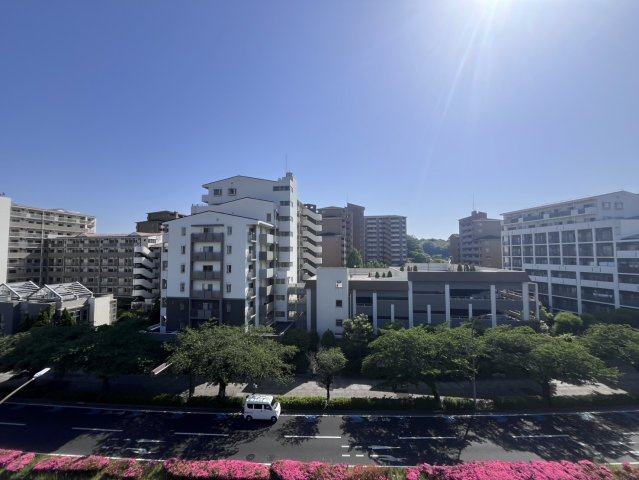 整然とした街並みを望む開放感の有る景色です。ぜひ実際にご覧になって下さい。