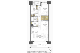 パークホームズ稲毛海岸ラコリエルの間取り