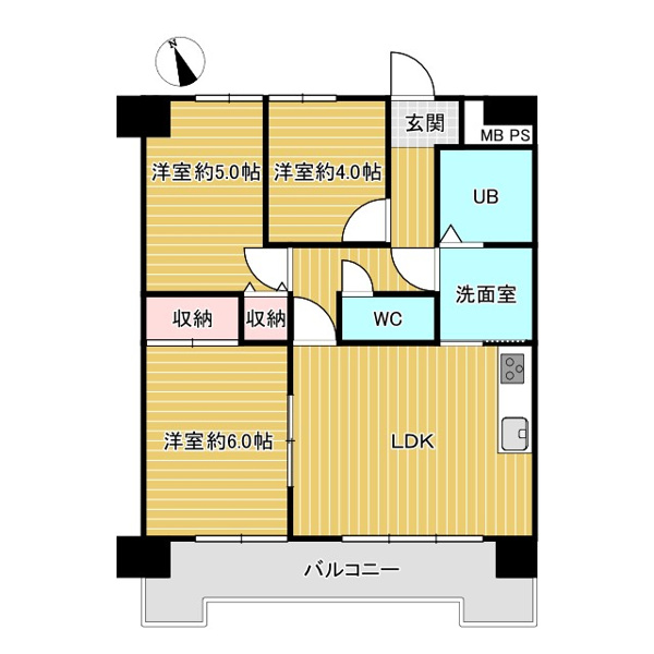 ライオンズマンション西丸之内の間取り