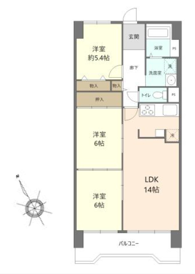 間取り：328000648887
