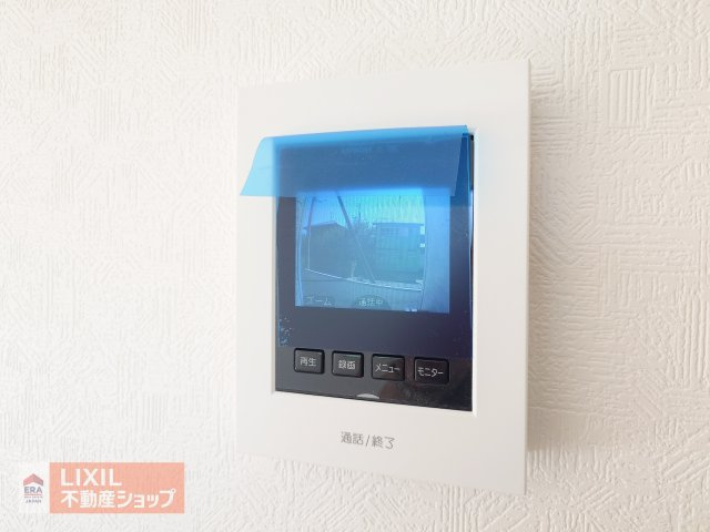 【TVインターホン】現地完成写真。カラーTVインターホン。