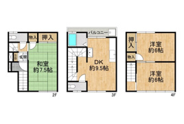 大阪市西区境川１丁目の間取り