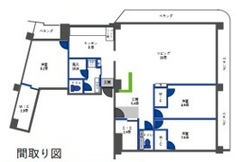 川越市三光町　中古マンション　東武東上線 川越市駅 徒歩7分　 月越小学区 の間取り