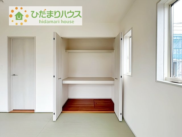 和室にも大容量のクローゼット完備！　お布団やお子様のおもちゃなどがスッキリ収納できますね(^^♪