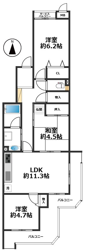 間取り：328000682104