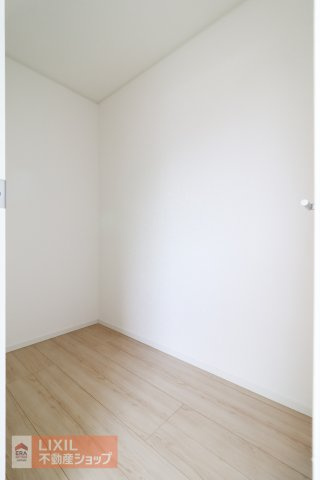 【収納】現地完成写真。しっかり収納がついております！