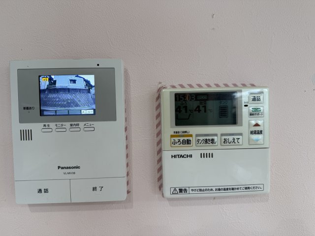 モニターフォンにて来客の確認可能！