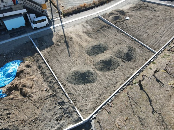 【南アルプス市古市場　分譲地の外観】