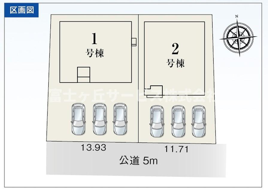2号棟の区画図です