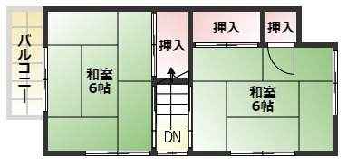現存する家屋の2階間取図