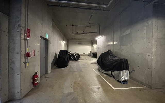 バイク置き場の空き状況については、その都度、確認いたしますのでお気軽にお聞きください。