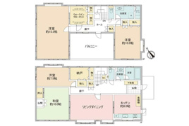 立川市高松町の中古戸建ての間取り