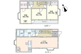 立川市砂川町の中古戸建ての間取り