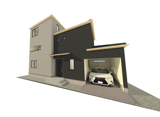 ■建物プラン例（完成予想図）建物面積：136.70？（41.35坪）、建物価格：6182万円　※別途、外構工事費・付帯工事費・諸費用等が必要となります　※当該プランの採用および変更は自由に可能です