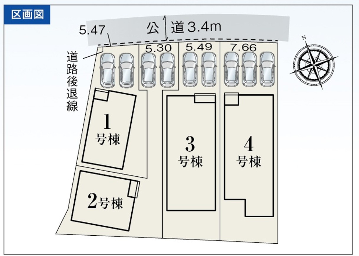 3号棟の区画図です
