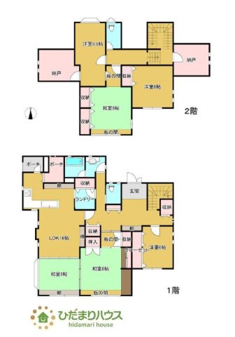 収納・部屋数豊富な間取りです。