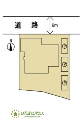 前面道路が広く、車の出し入れしやすい。