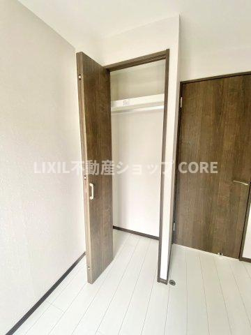 全居室にクローゼットを完備！居室空間をより広く隅々までお使いいただけますね。　
