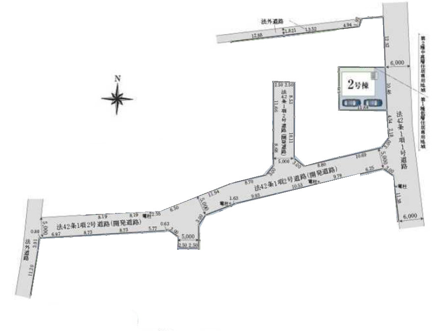 2号棟　土地図