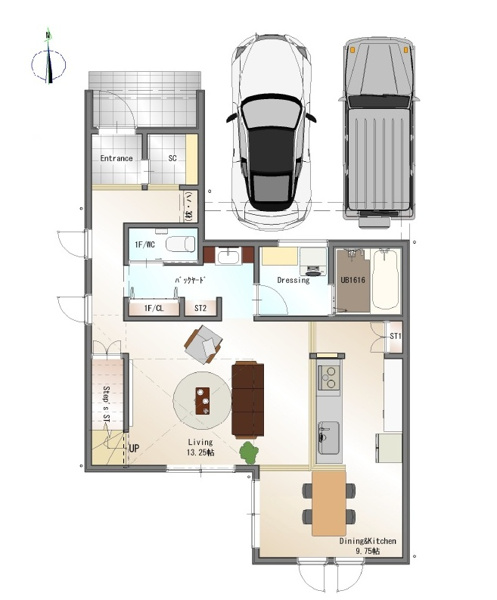 【穴生一丁目（2期）の間取り】