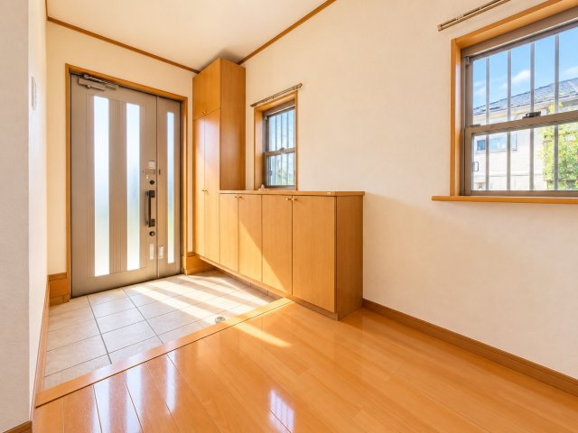 シンプルで使いやすい玄関です
