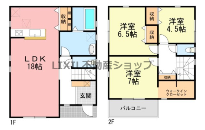 【間取り図】2号棟　間取り図です。