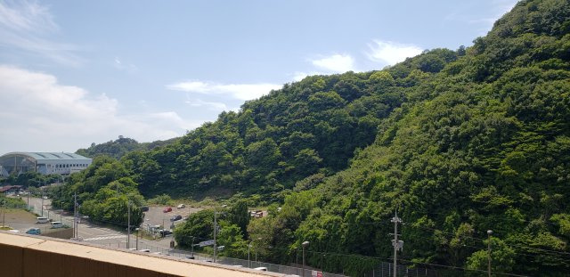 バルコニーからの展望です。