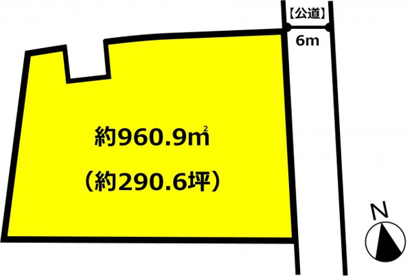 【 129 西蒲区東汰上　売地の間取り】