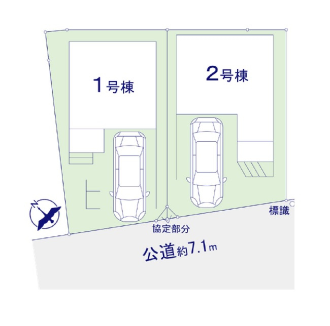 区画図です。2号棟