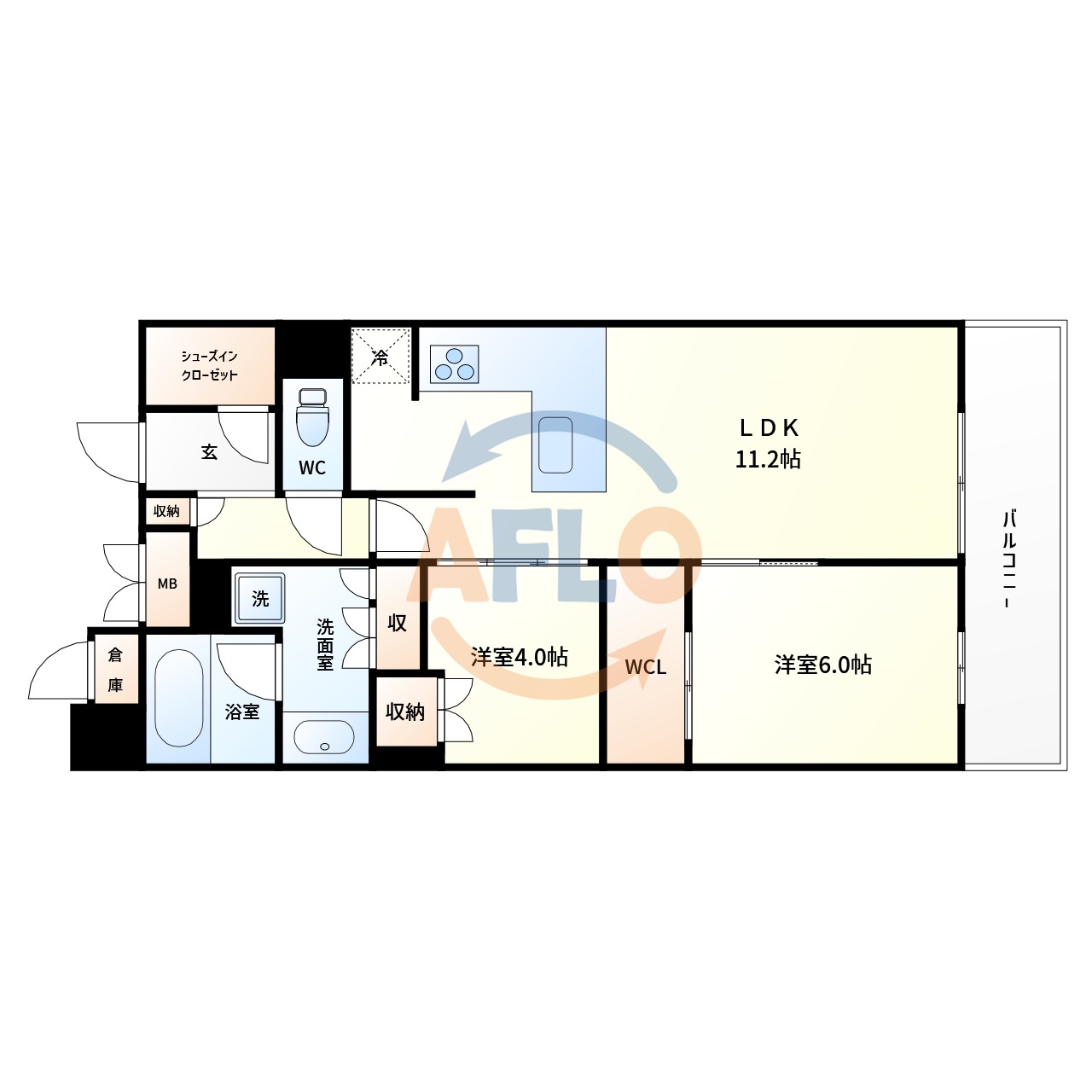 間取り：327002233003