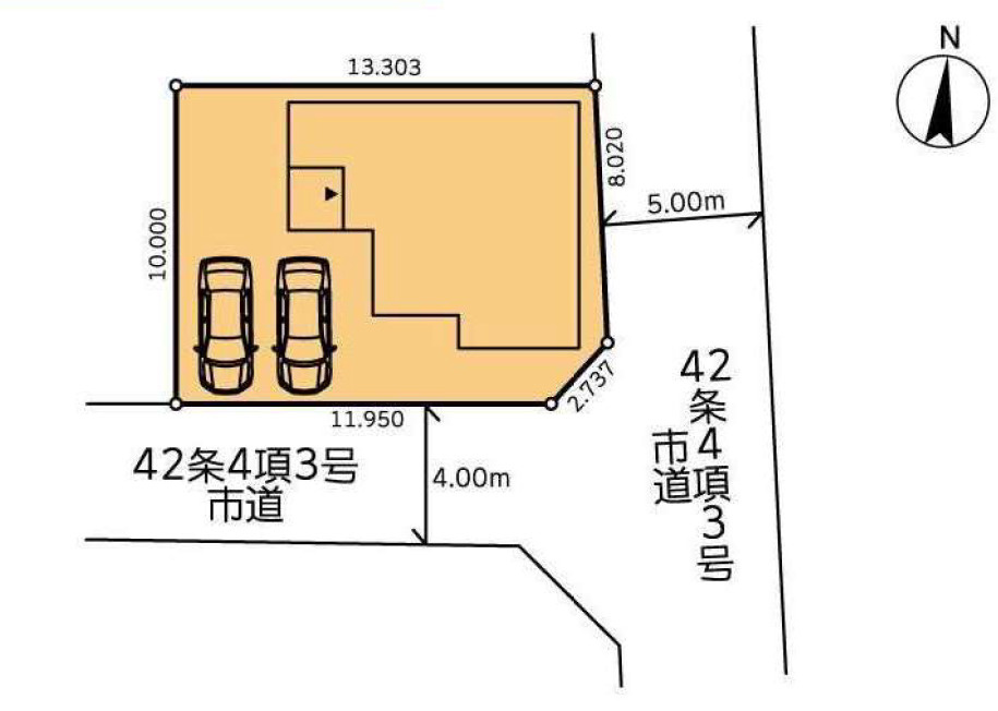 ■開放感ある南東角地！　■カースペース並列2台可能　