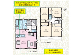 千葉市美浜区高浜六丁目　新築分譲住宅B号棟の間取り