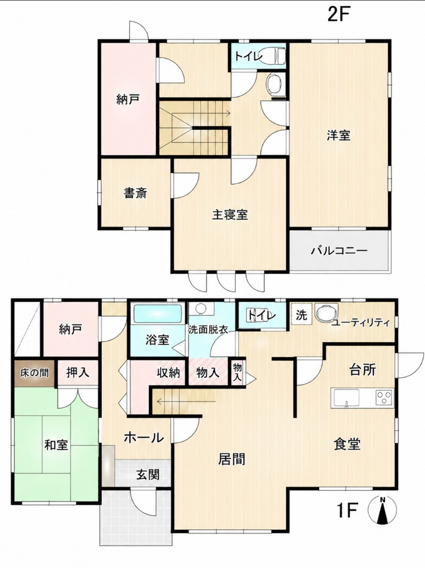 ■間取り図｜敷地面積：399.55（約120.86坪）　建物面積：139.52（約42.2坪）