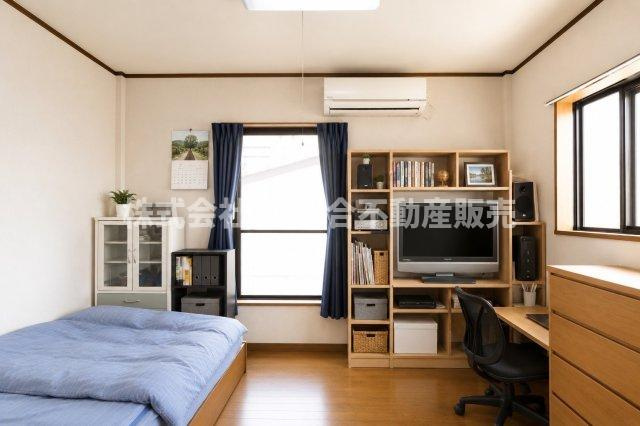全室2面採光で陽当たり・通風良好で気持ちよく過ごせます！（室内写真は加工により家具等を消しています。）