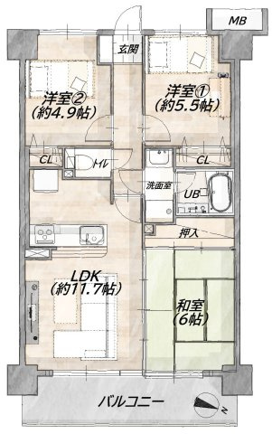 間取り：325000125234