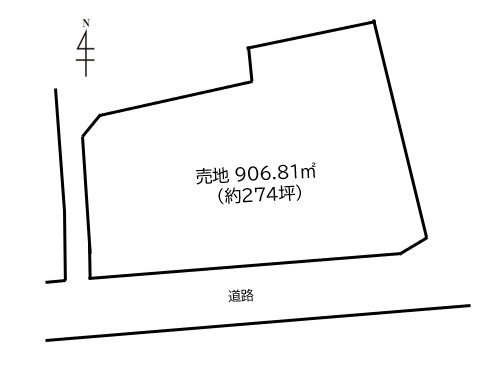 【益子町塙 土地の間取り】